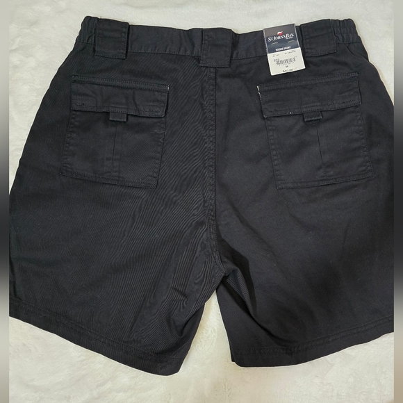 St. Johns Bay Mens Black Cargo Hiking Short (NWT) - Picture 6 of 9